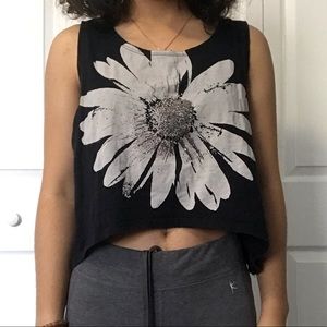 Black Flower Top